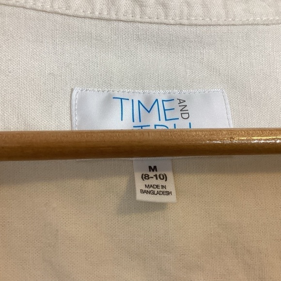 Upcycled Linen Cotton Womens Jacket Size M Boho OOAK Shabby Chic Patches Quilted - Picture 15 of 16